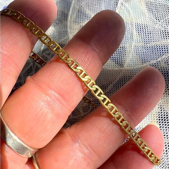 Vintage Gold Mariner’s Chain Bracelet - Picture 4 of 6